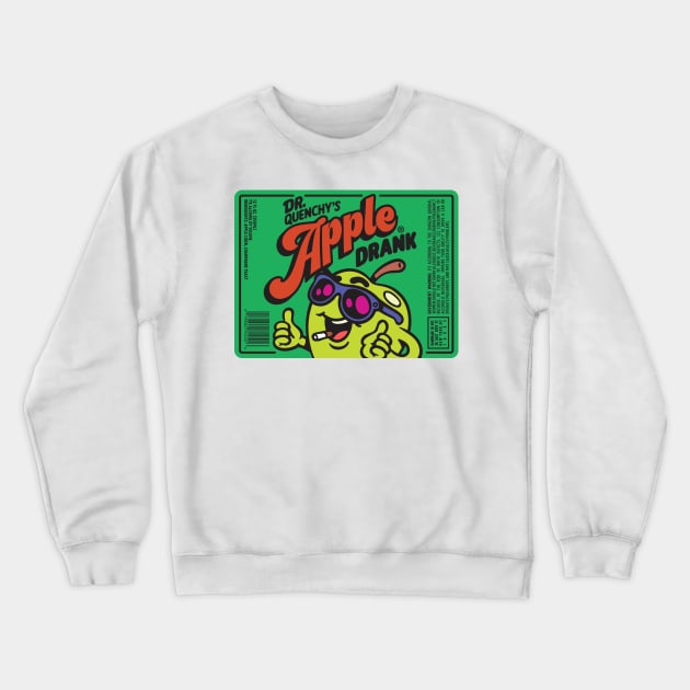 Drink Apple Cider Label Crewneck Sweatshirt by Mouse